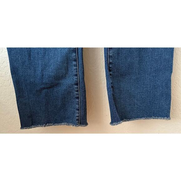 Good American Womens Good Legs High Rise Straight Leg Raw Hem Stretch Jeans Plus - Picture 7 of 10